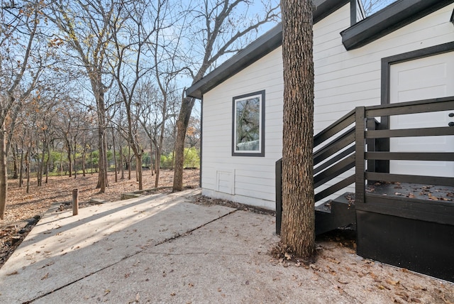 view of home's exterior featuring a patio area