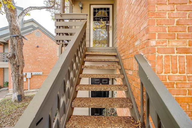 view of stairway