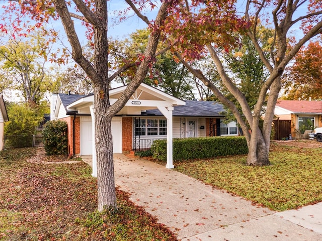 ranch-style house with a garage