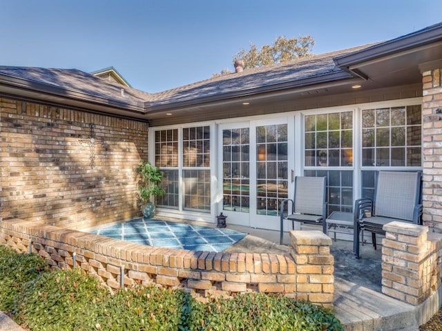 back of house with a patio area