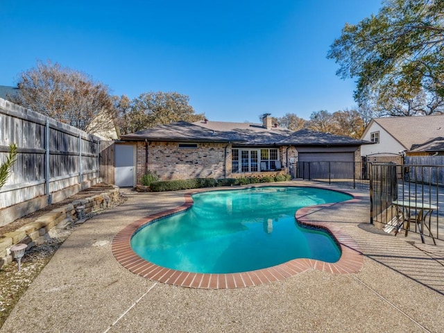 view of pool with a patio area