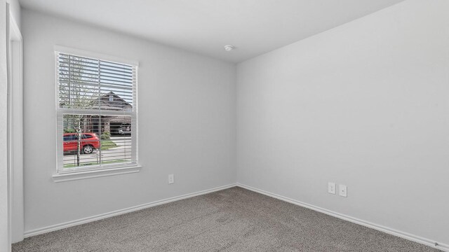 unfurnished room with carpet flooring and plenty of natural light