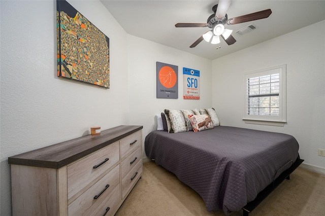 588 Lakepoint Loop, Pottsboro, TX 75076 - bedroom with light carpet and ceiling fan