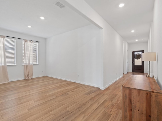 interior space featuring light hardwood / wood-style flooring