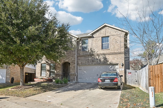 front facade featuring a garage