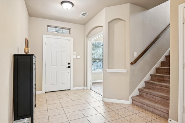 view of tiled entryway