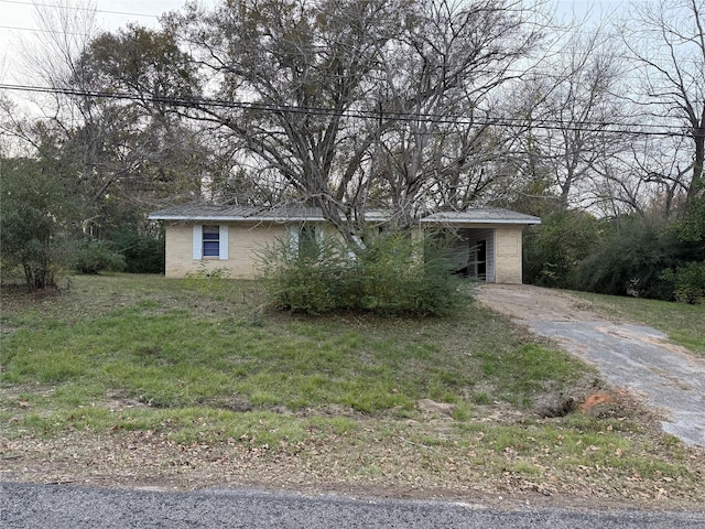 view of ranch-style home