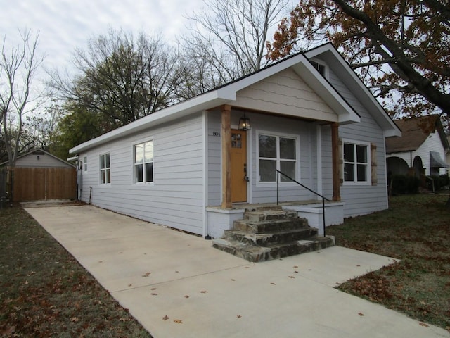 view of front of home