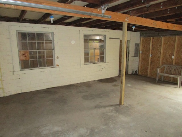 view of basement