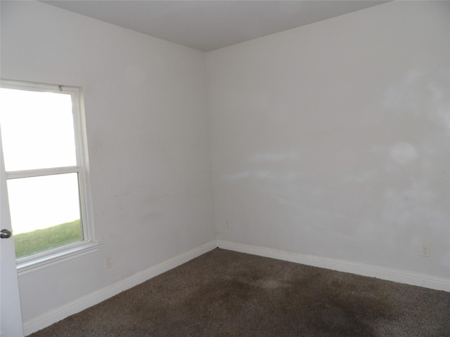 view of carpeted empty room