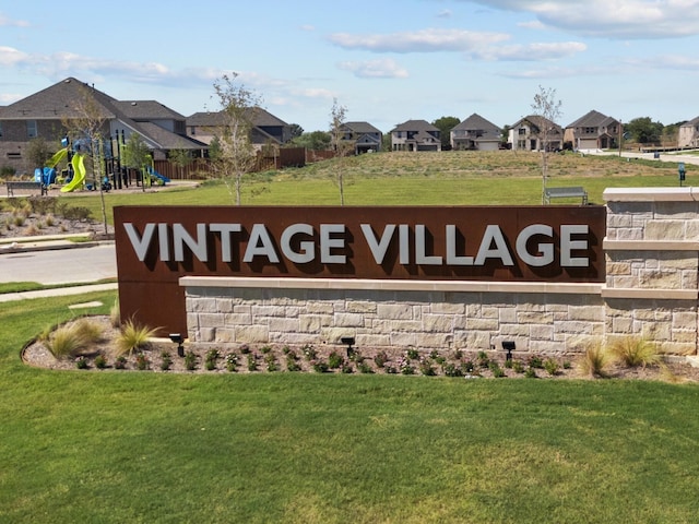 5000 Greenbrook Rd, Denton, TX 76226 - community / neighborhood sign featuring a lawn and a residential view