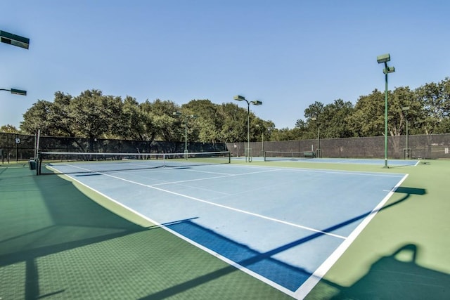 view of tennis court