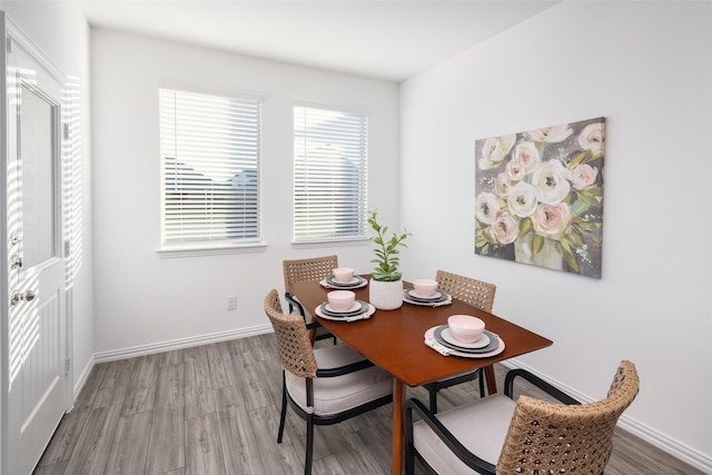 dining room featuring hardwood / wood-style floors