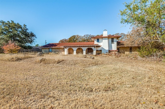 view of rear view of property