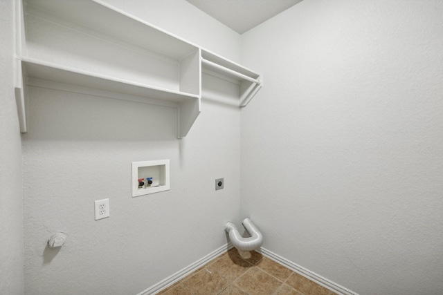 laundry area featuring hookup for a washing machine and hookup for an electric dryer