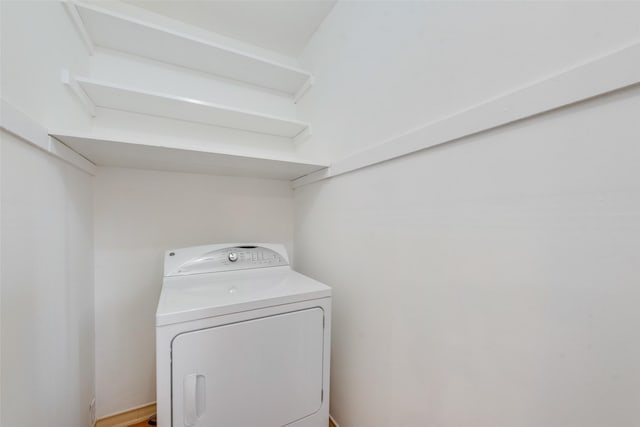 laundry room with washer / dryer