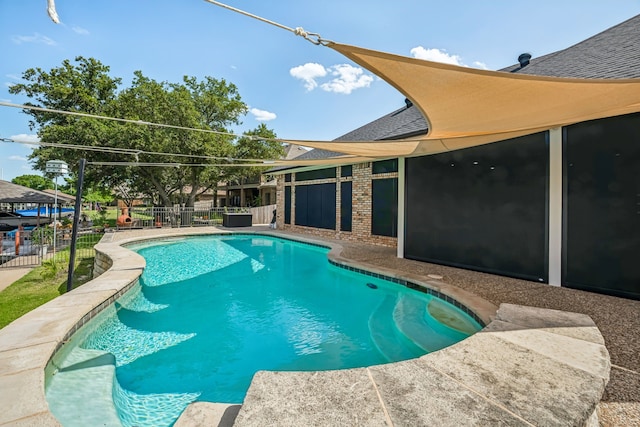 view of pool with a patio area