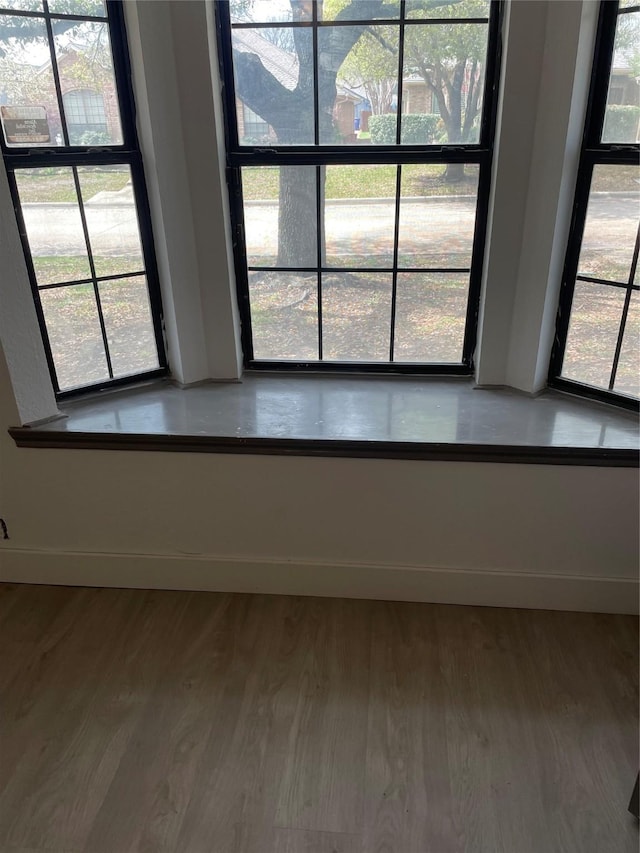 interior details featuring hardwood / wood-style floors