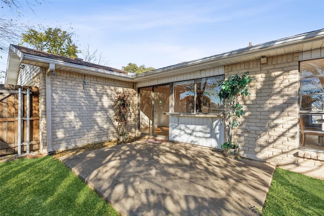 exterior space with a patio area