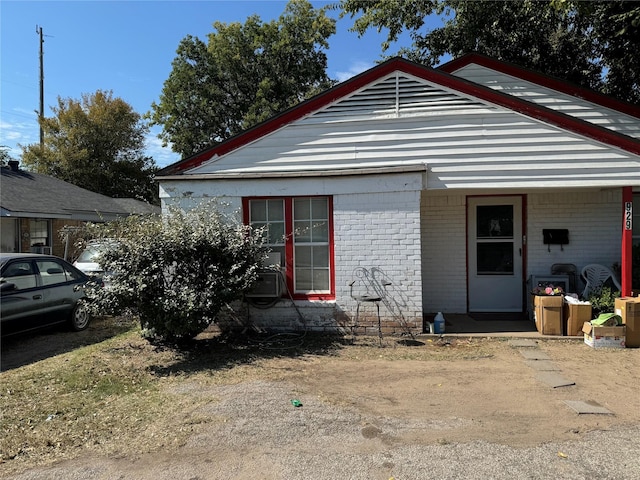 view of front of home with a porch