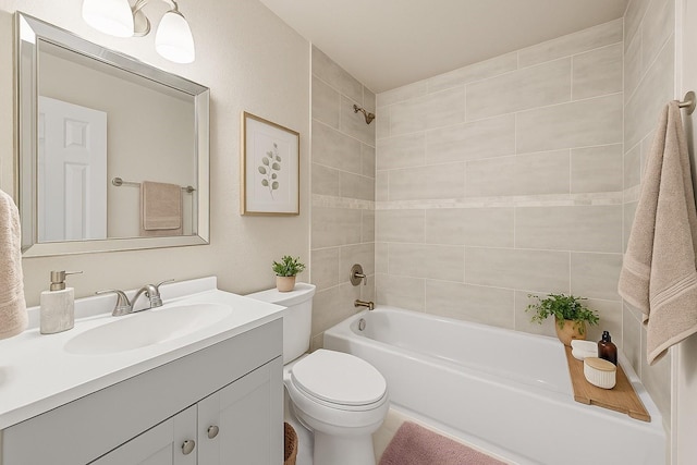 4613 Crenshaw Ave, Fort Worth, TX 76105 - full bathroom with vanity, bathtub / shower combination, and toilet