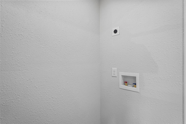 washroom with washer hookup and hookup for an electric dryer