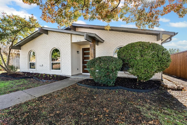 view of front of home