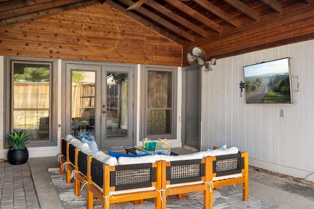 view of patio / terrace with an outdoor hangout area