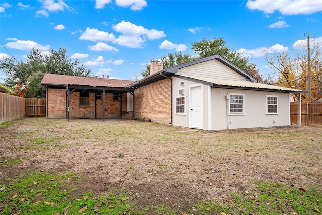 view of rear view of property