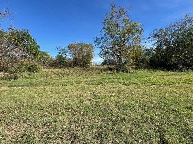 view of yard with a rural view