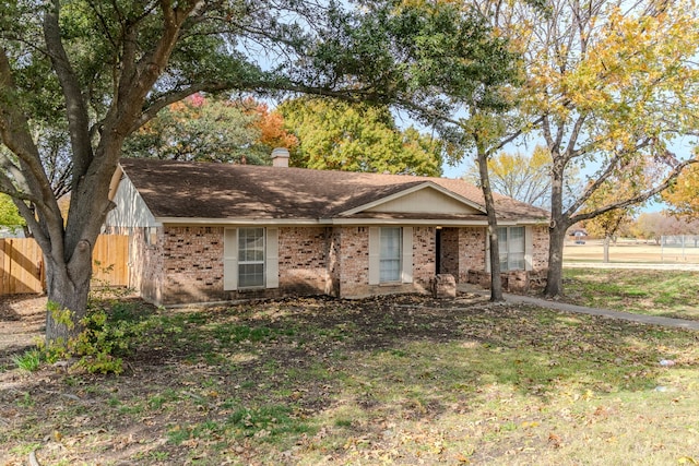 view of ranch-style home