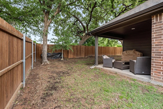 221 Gardenia Dr, Azle, TX 76020 - fenced backyard with a patio