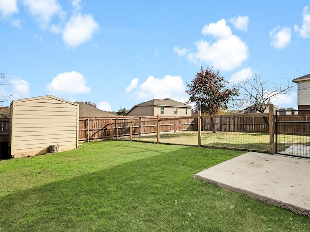 view of yard featuring a patio area