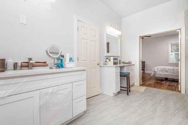 bathroom with vanity