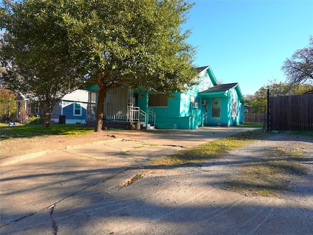 view of obstructed view of property