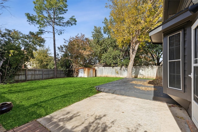 view of yard with a patio