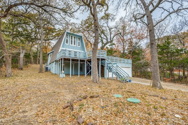 exterior space featuring a deck