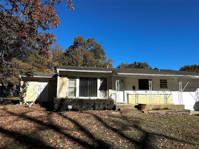 view of ranch-style home