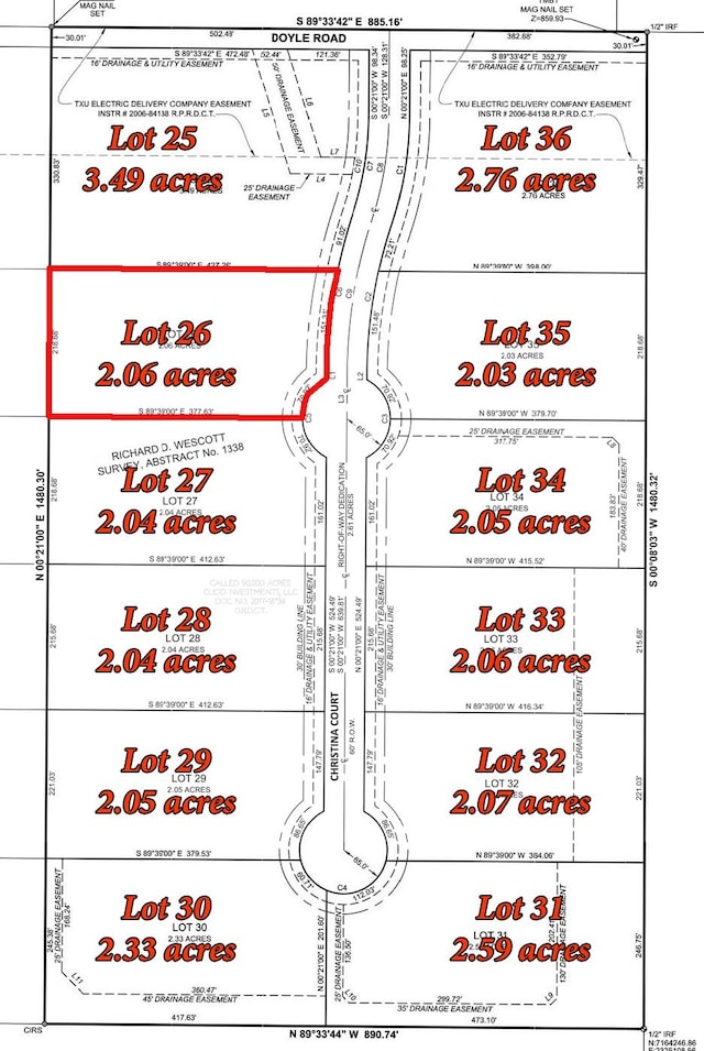 7238 Christina Ct, Krum TX, 76249 land for sale