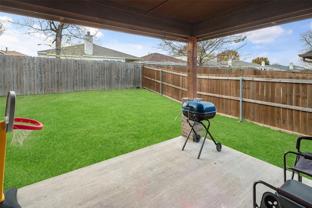 view of patio / terrace featuring area for grilling