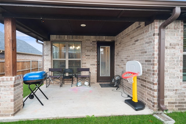 view of patio / terrace with grilling area