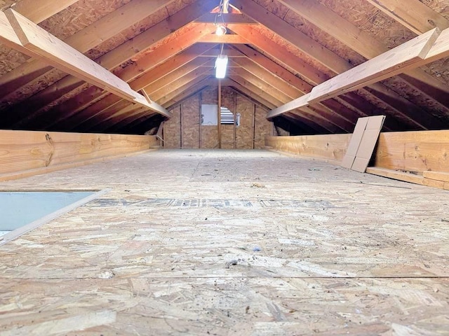 view of attic