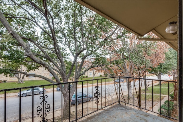 view of balcony