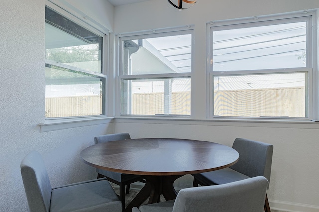 view of dining space