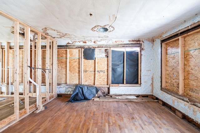 misc room with hardwood / wood-style floors