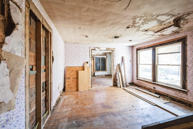 miscellaneous room featuring hardwood / wood-style flooring