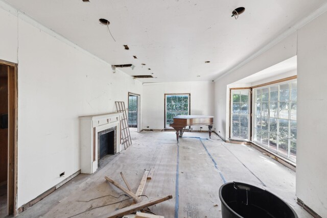 view of unfurnished living room