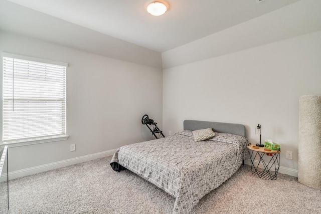 bedroom with carpet floors