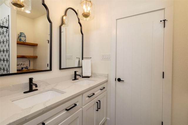 bathroom with vanity