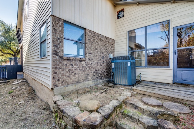 view of property exterior featuring cooling unit